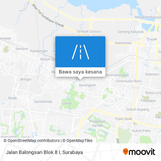 Peta Jalan Balongsari Blok 8 I