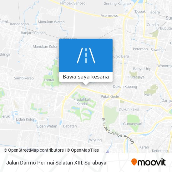 Peta Jalan Darmo Permai Selatan XIII