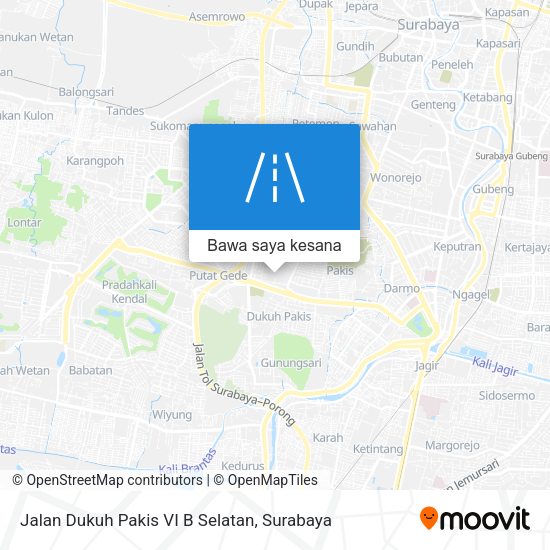 Peta Jalan Dukuh Pakis VI B Selatan