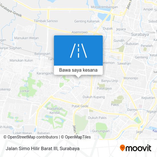 Peta Jalan Simo Hilir Barat III