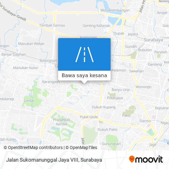 Peta Jalan Sukomanunggal Jaya VIII