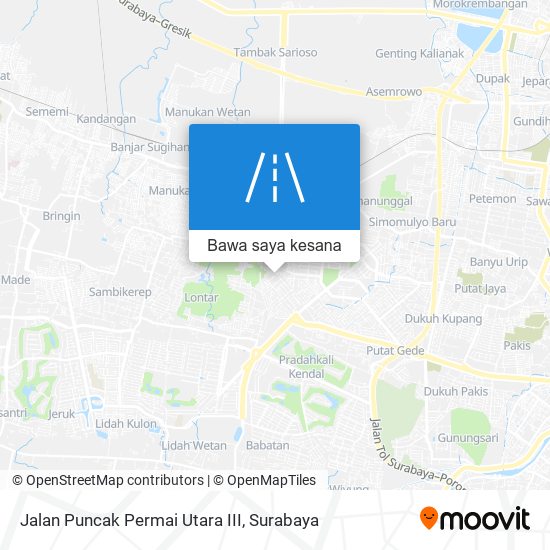 Peta Jalan Puncak Permai Utara III