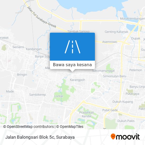 Peta Jalan Balongsari Blok 5c