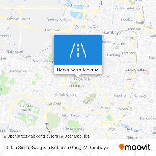 Peta Jalan Simo Kwagean Kuburan Gang IV
