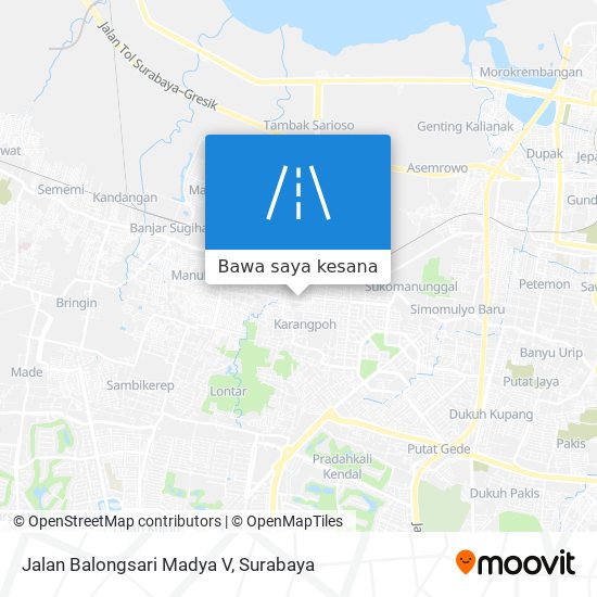 Peta Jalan Balongsari Madya V