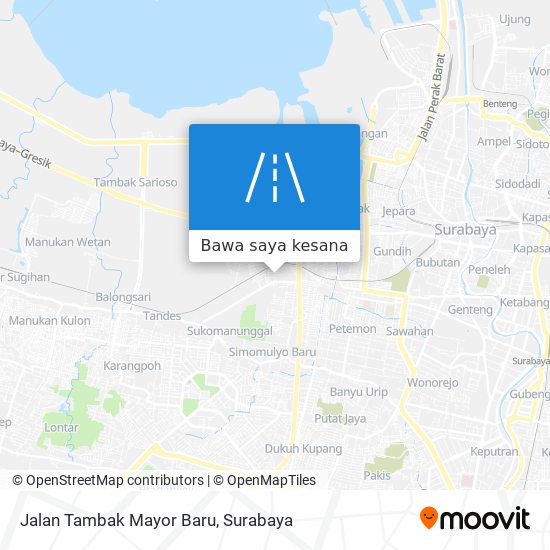 Peta Jalan Tambak Mayor Baru