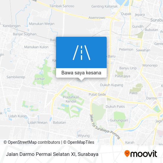 Peta Jalan Darmo Permai Selatan XI