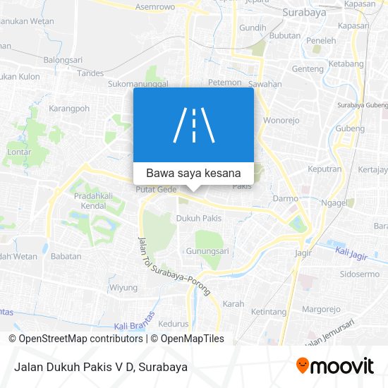 Peta Jalan Dukuh Pakis V D