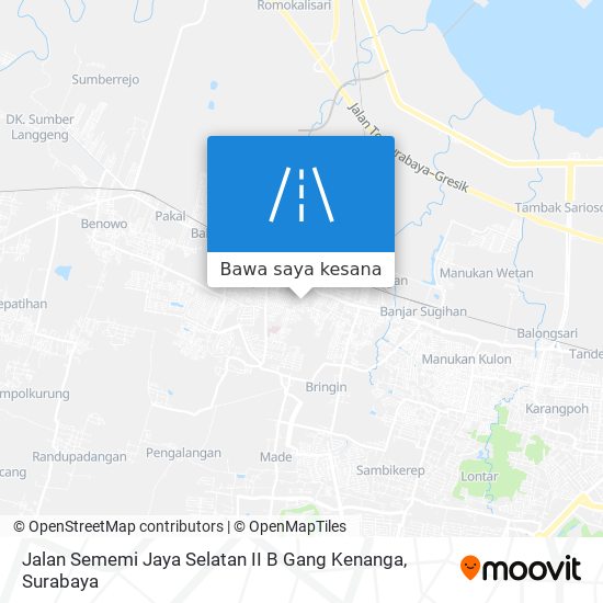 Peta Jalan Sememi Jaya Selatan II B Gang Kenanga