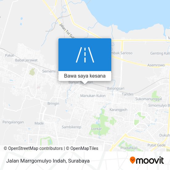 Peta Jalan Marrgomulyo Indah