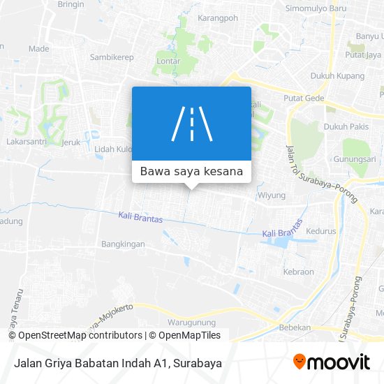 Peta Jalan Griya Babatan Indah A1