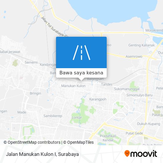 Peta Jalan Manukan Kulon I