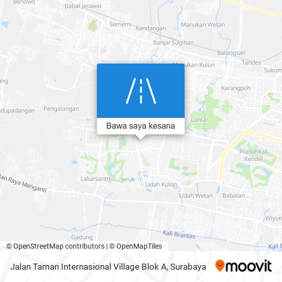 Peta Jalan Taman Internasional Village Blok A