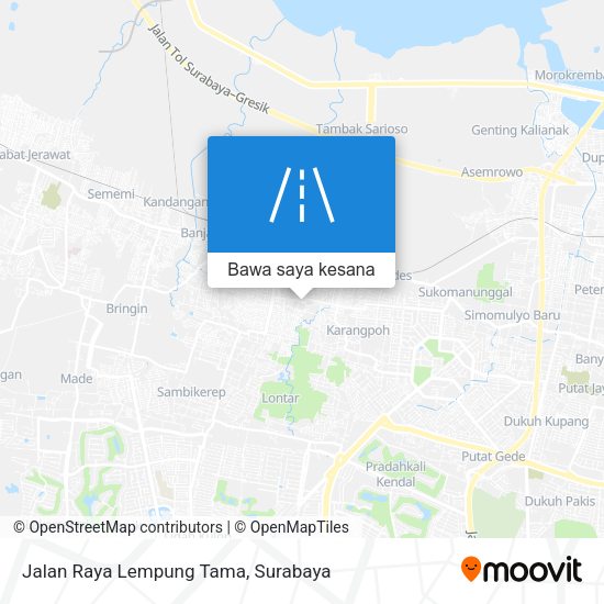 Peta Jalan Raya Lempung Tama