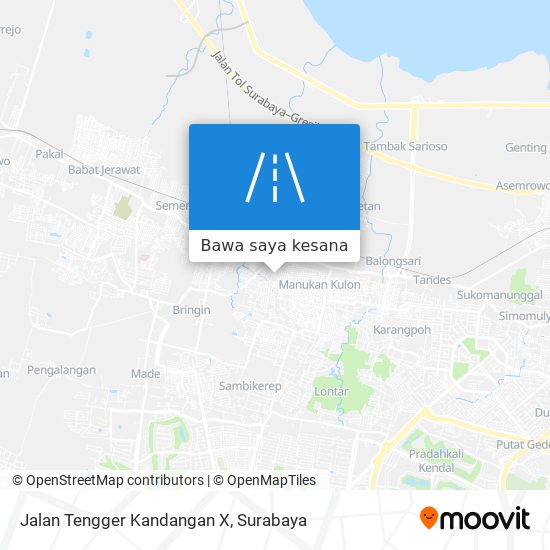 Peta Jalan Tengger Kandangan X