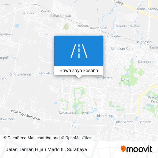 Peta Jalan Taman Hijau Made III