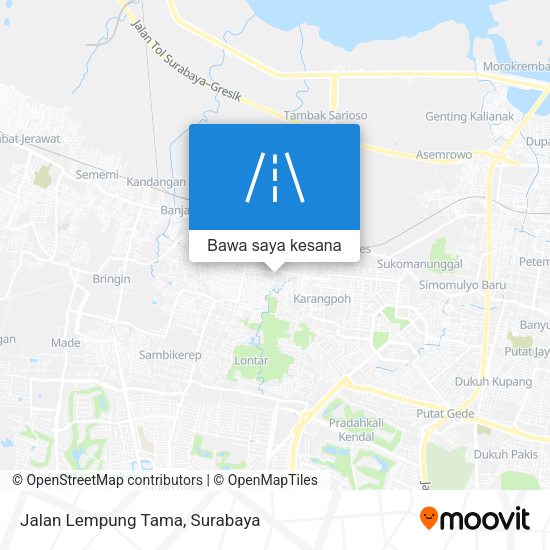 Peta Jalan Lempung Tama