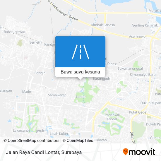 Peta Jalan Raya Candi Lontar