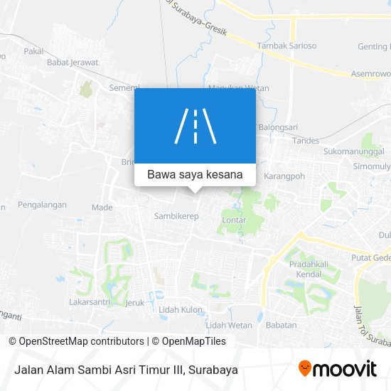 Peta Jalan Alam Sambi Asri Timur III