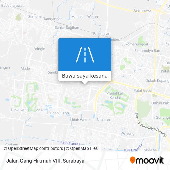 Peta Jalan Gang Hikmah VIII