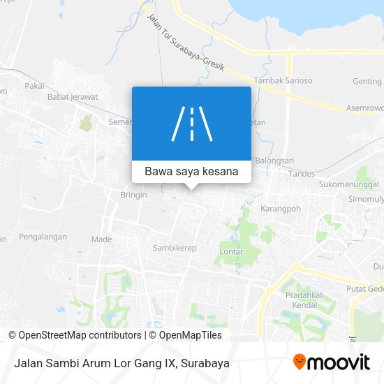 Peta Jalan Sambi Arum Lor Gang IX