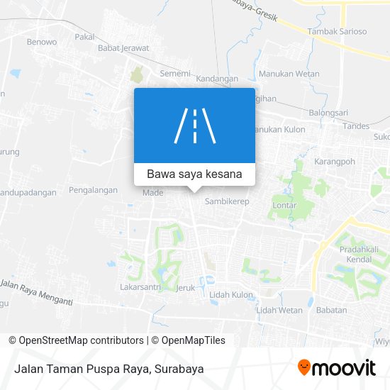 Peta Jalan Taman Puspa Raya