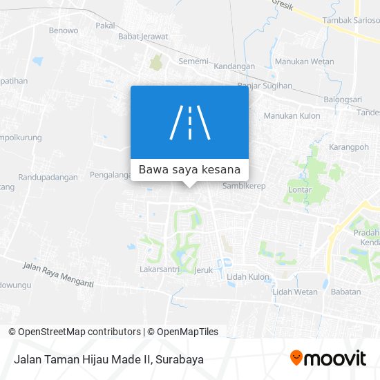 Peta Jalan Taman Hijau Made II