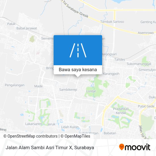Peta Jalan Alam Sambi Asri Timur X