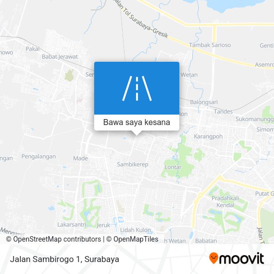 Peta Jalan Sambirogo 1