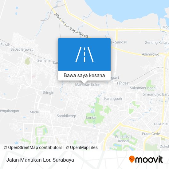 Peta Jalan Manukan Lor