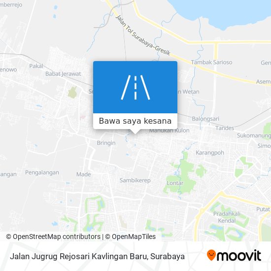 Peta Jalan Jugrug Rejosari Kavlingan Baru