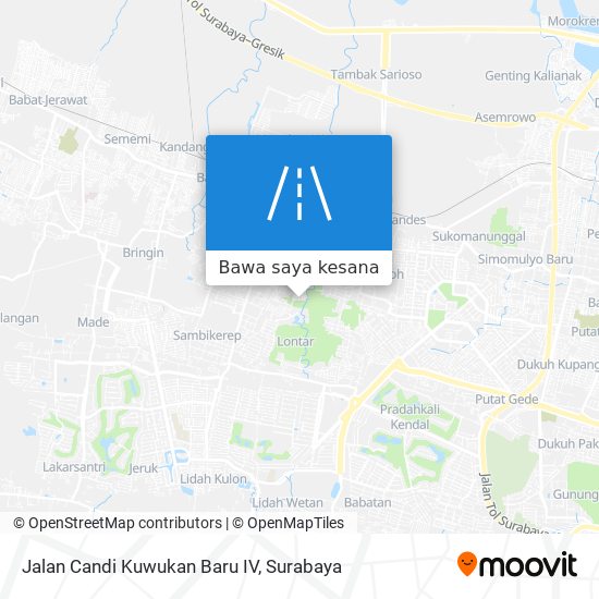 Peta Jalan Candi Kuwukan Baru IV