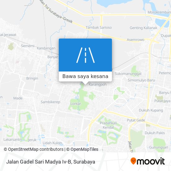 Peta Jalan Gadel Sari Madya Iv-B