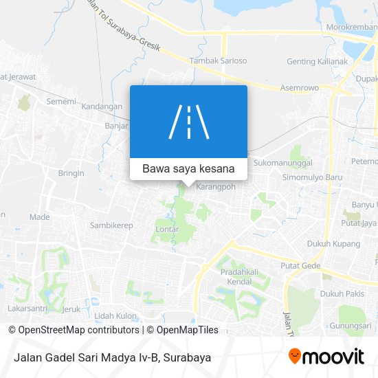 Peta Jalan Gadel Sari Madya Iv-B