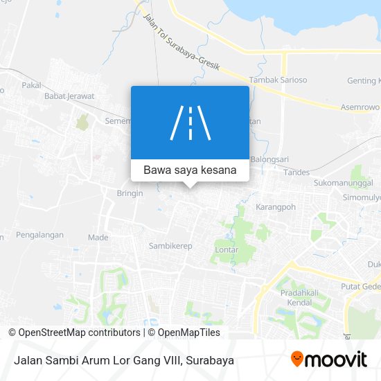 Peta Jalan Sambi Arum Lor Gang VIII