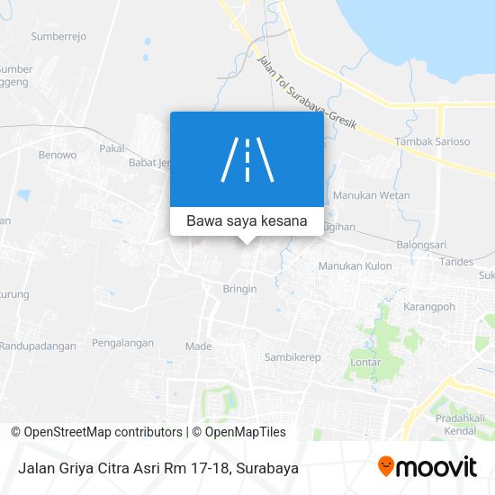 Peta Jalan Griya Citra Asri Rm 17-18