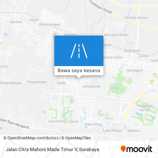 Peta Jalan Citra Mahoni Made Timur V