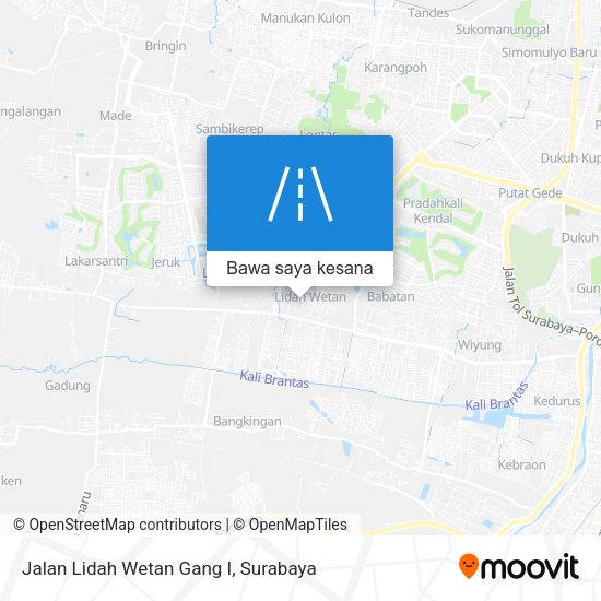 Peta Jalan Lidah Wetan Gang I