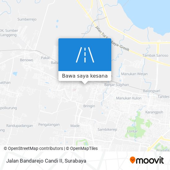 Peta Jalan Bandarejo Candi II