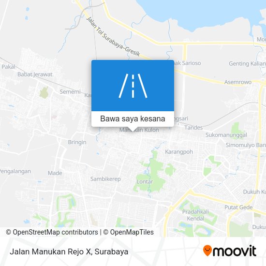 Peta Jalan Manukan Rejo X