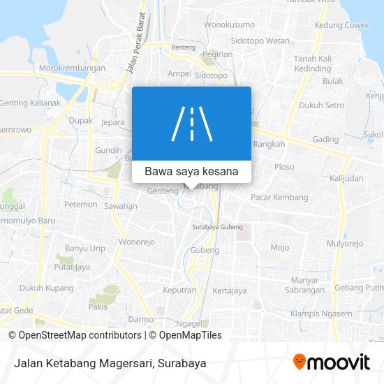 Peta Jalan Ketabang Magersari