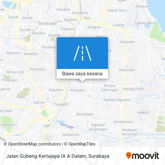 Peta Jalan Gubeng Kertajaya IX A Dalam