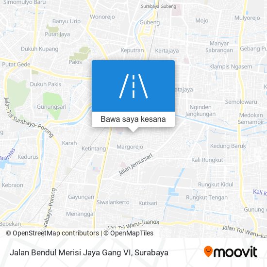 Peta Jalan Bendul Merisi Jaya Gang VI
