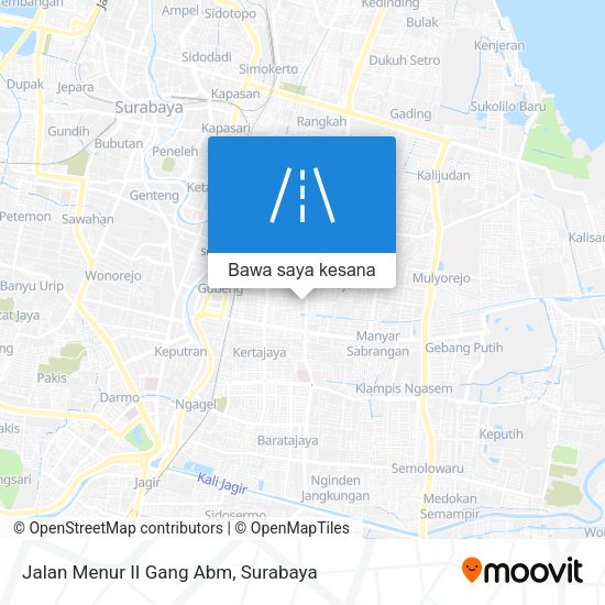 Peta Jalan Menur II Gang Abm