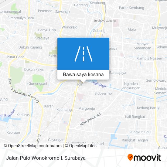 Peta Jalan Pulo Wonokromo I