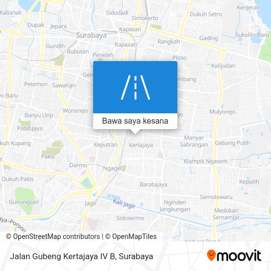 Peta Jalan Gubeng Kertajaya IV B