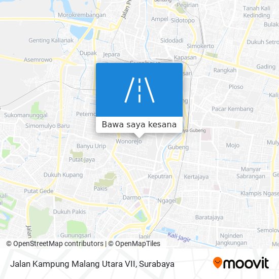 Peta Jalan Kampung Malang Utara VII