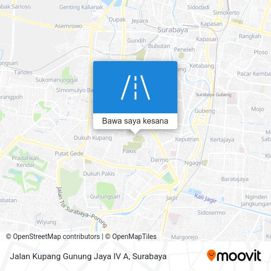 Peta Jalan Kupang Gunung Jaya IV A