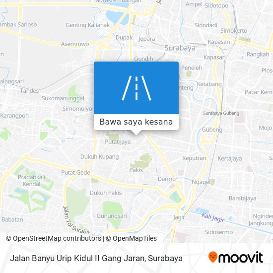 Peta Jalan Banyu Urip Kidul II Gang Jaran