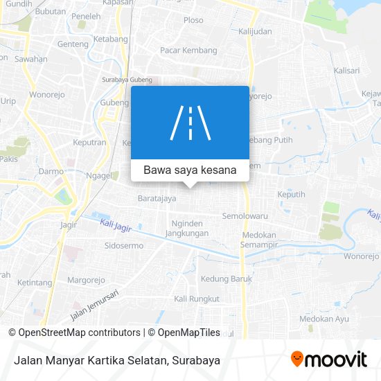 Peta Jalan Manyar Kartika Selatan